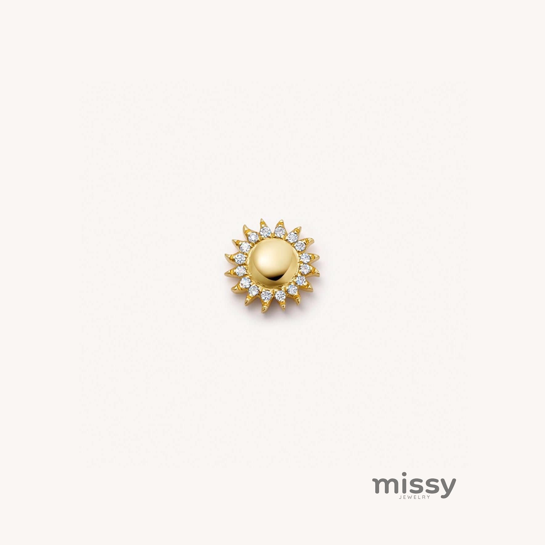 Jayme Dainty Zircon Charm Necklace [3B8GJ8PS]
