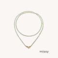 Jayme Dainty Zircon Charm Necklace [S4FU24R1]