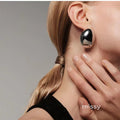 Jaziah Retro C-Shape Earrings [Z4AHVBGQ]