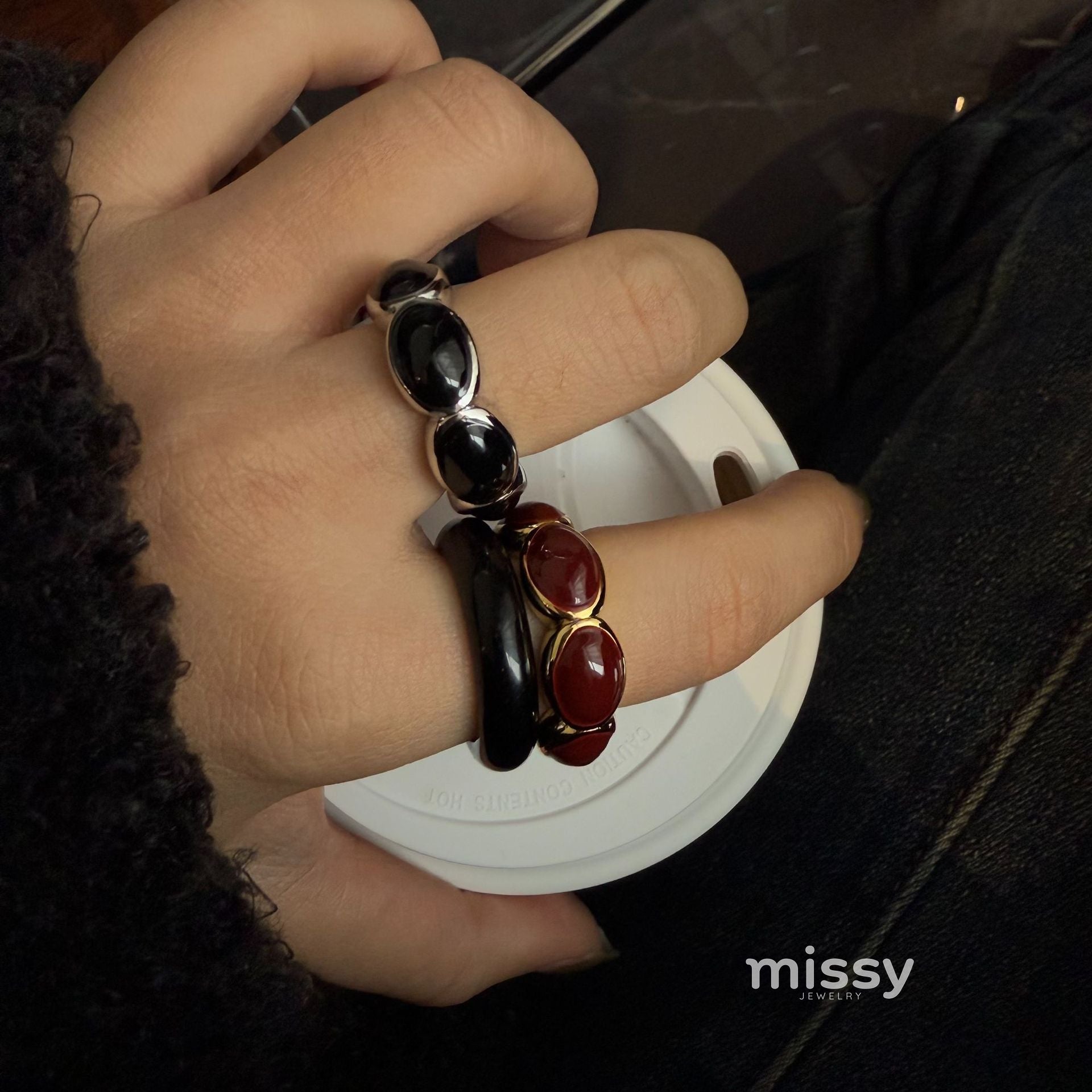 Jaziyah Drip Dot Ring [8RZ9SKH8]