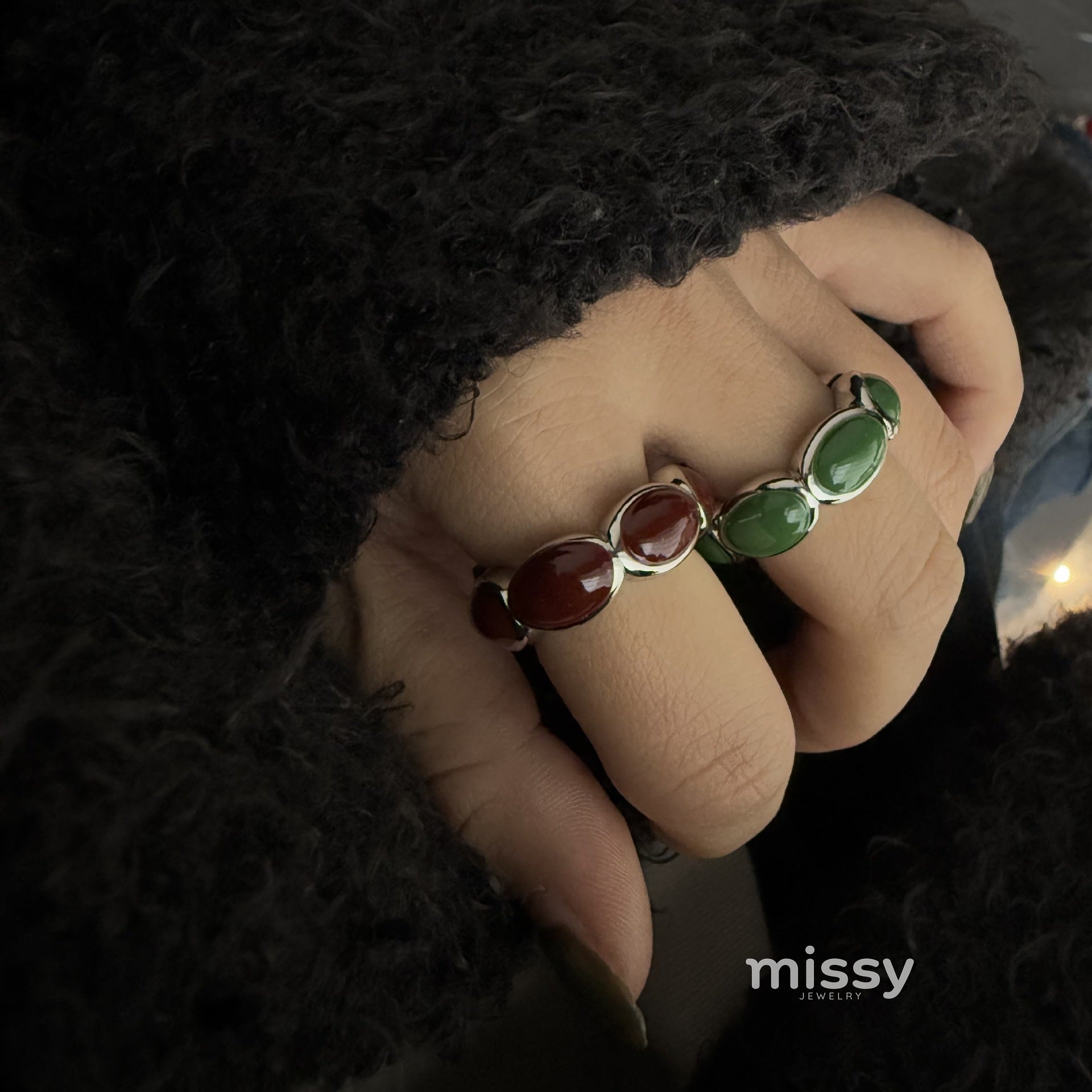 Jaziyah Drip Dot Ring [VD12U6D4]