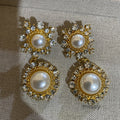 Jemimah Pearl Diamond Drop Earrings [MPVCBGJC]