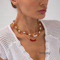 Jocelyne Layered Pearl Necklace Set