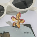 Jocelynne Pearl Flower Ring
