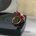 Jocelynne Pearl Flower Ring