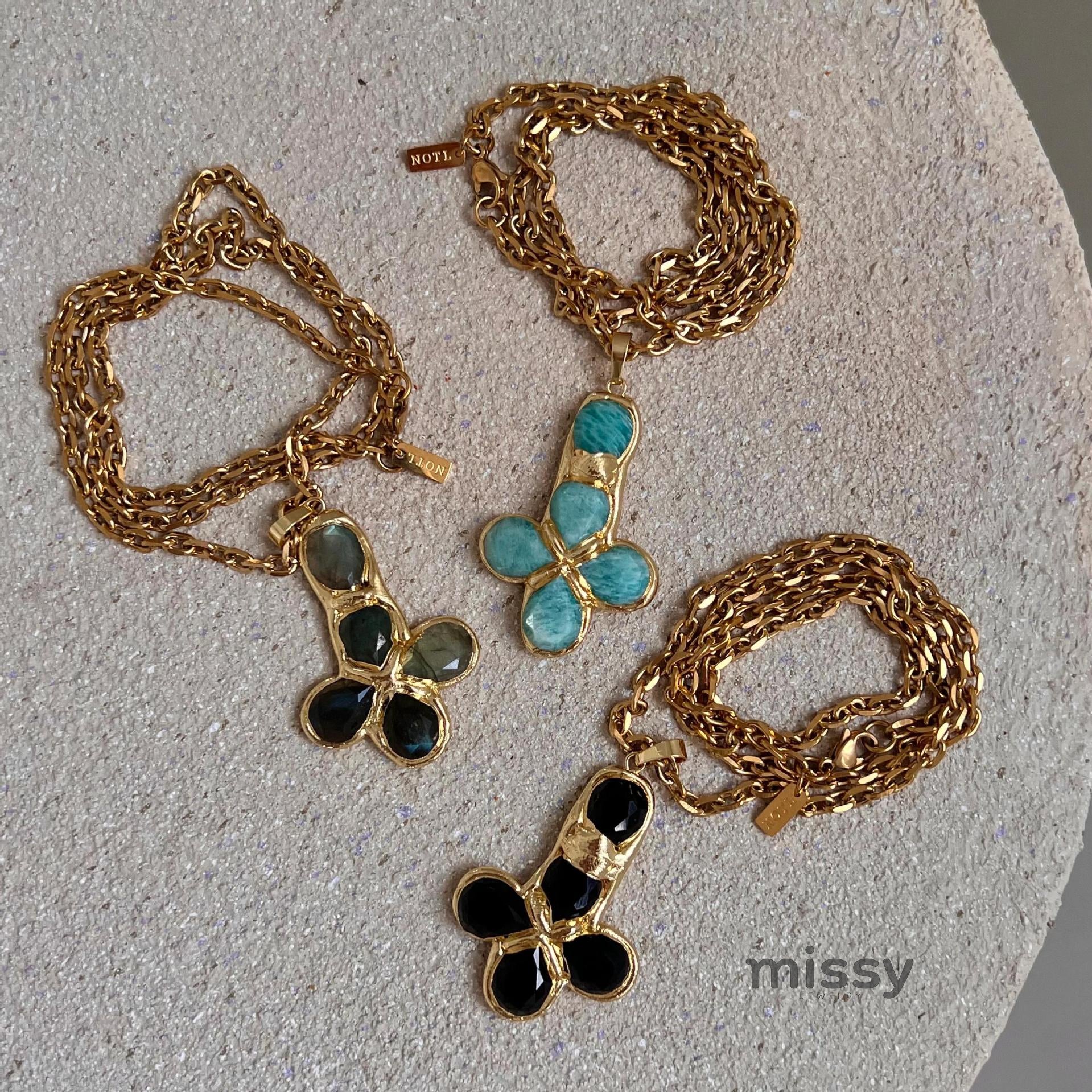 Joi Colorful Enamel Cross Necklace [1N2EKUYU]