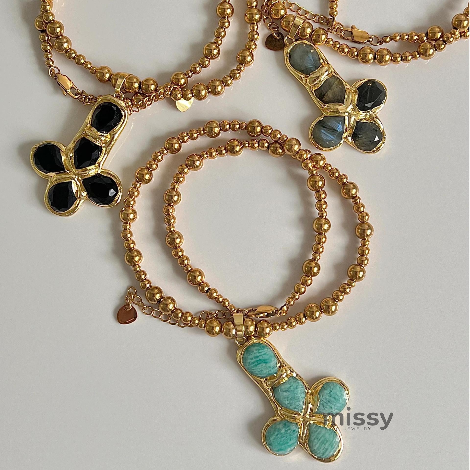 Joi Colorful Enamel Cross Necklace [R81OC1UF]