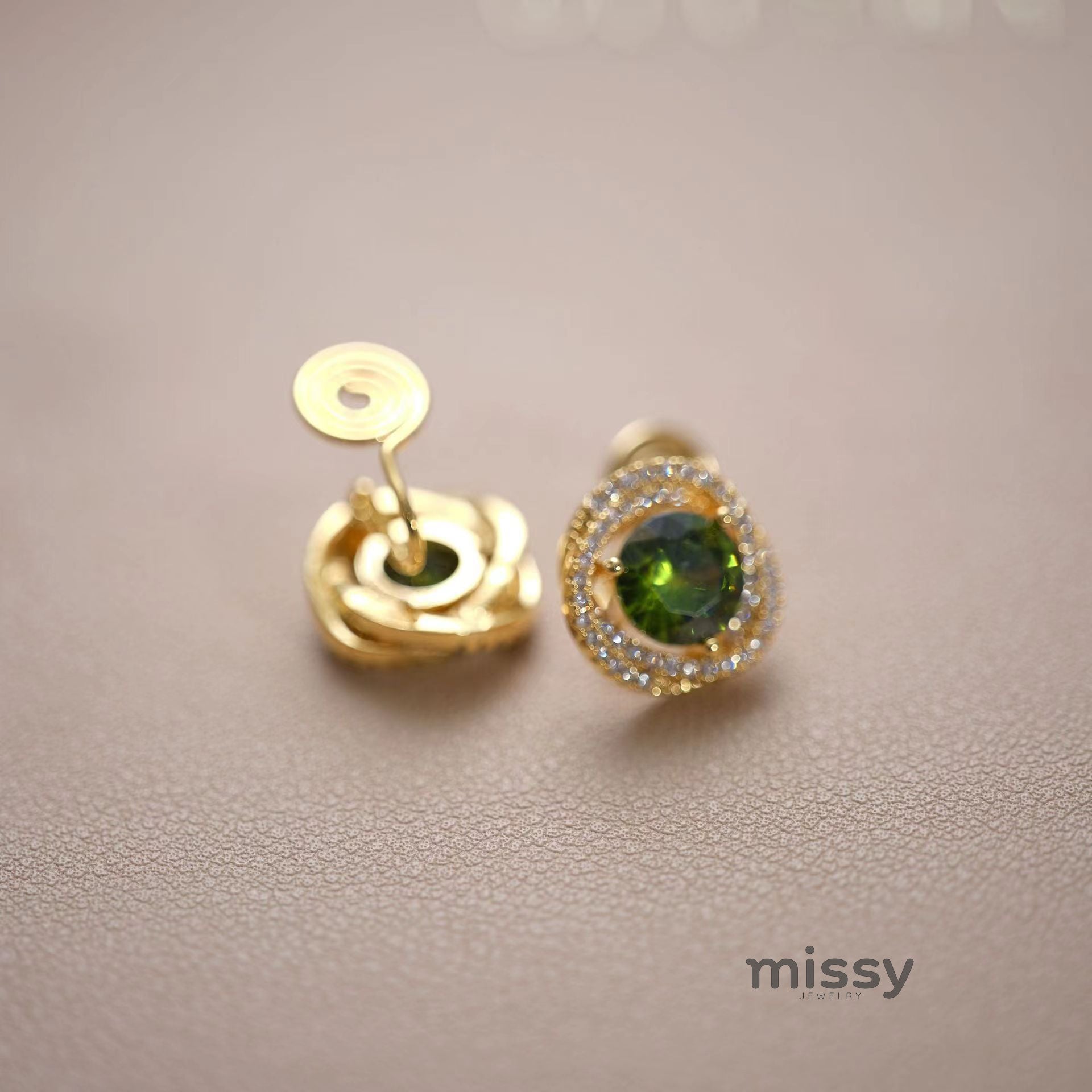 Jolynn Hollow Garnet Zircon Earrings [0A0NFHI7]
