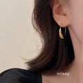 Jordy Delicate Wheat Hoop Earrings [QPV617XR]