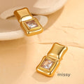 Joselyn Geometric Zircon Earrings [XAWN7KR8]