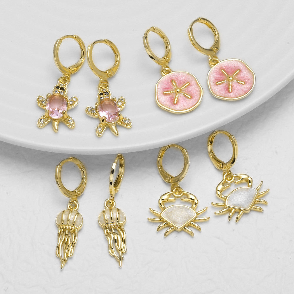 Joselyn Ocean Charm Drop Earrings [U4TFQ3OR]