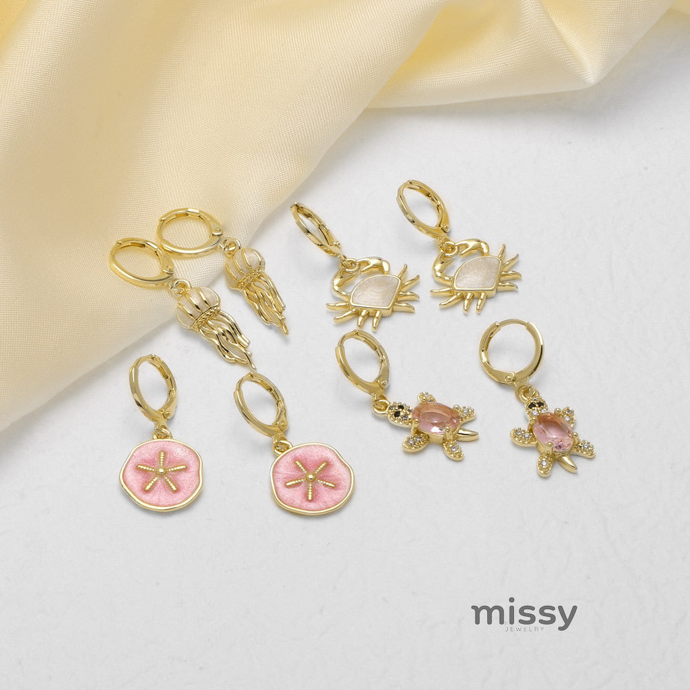 Joselyn Ocean Charm Drop Earrings [SIAFCJLR]