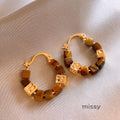 Josette Vintage Beaded Earrings [KM4KNA4J]