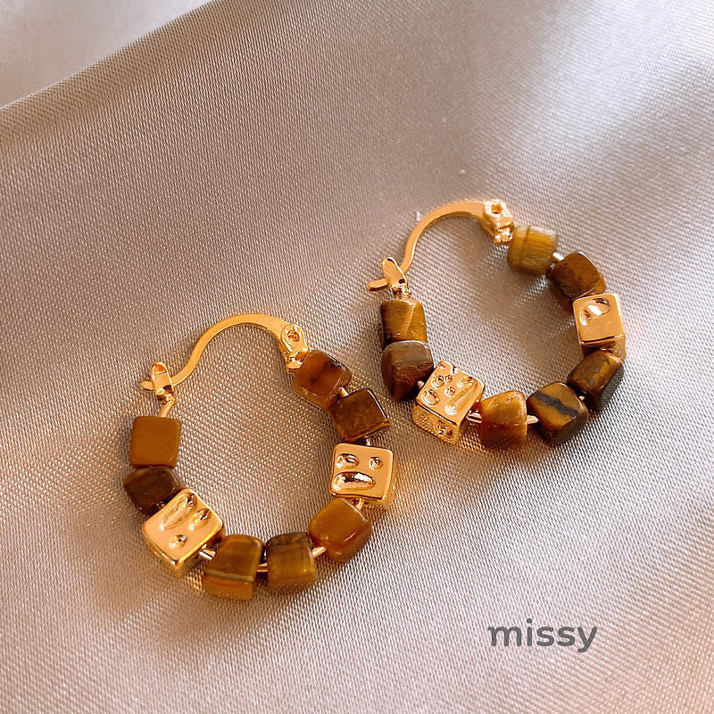 Josette Vintage Beaded Earrings [KM4KNA4J]