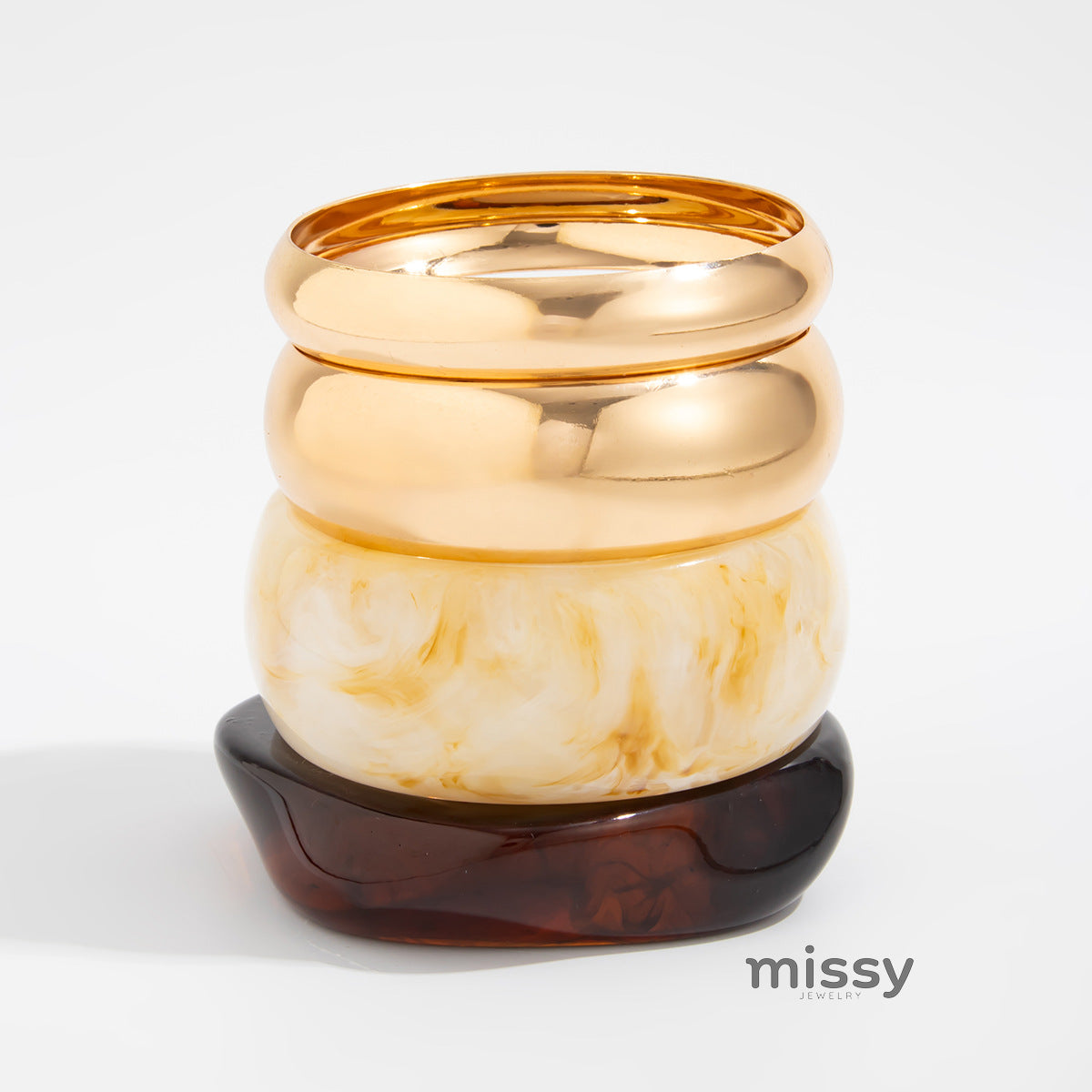 Jovanna Marbled Statement Bangle [YXDFZTUY]