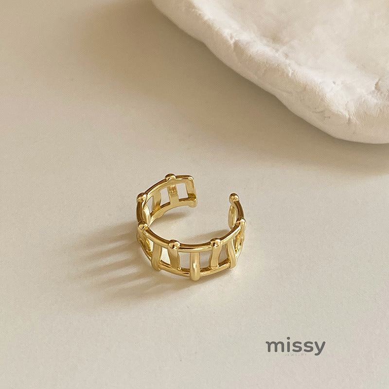 Joyce Irregular Textured Ring [7IWPM0VK]