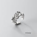 Joyce Irregular Textured Ring [9T7XF0MD]