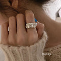 Joyce Irregular Textured Ring [58SUGTKV]