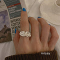 Joyce Irregular Textured Ring [QN2GDH30]
