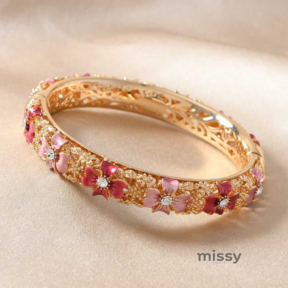 Jream Cloisonne Tulip Bracelet [O1JZ1DTB]