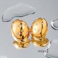 Julietta Oval Stone Drop Earrings