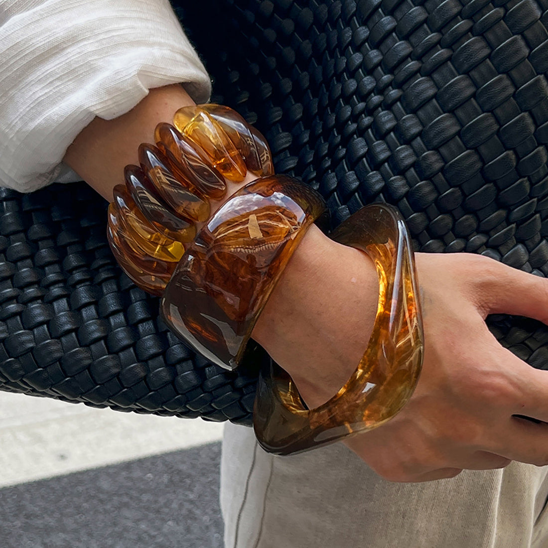 Justyce Marbled Resin Bangle [Z5SP8XXF]