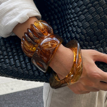 Justyce Marbled Resin Bangle [Z5SP8XXF]