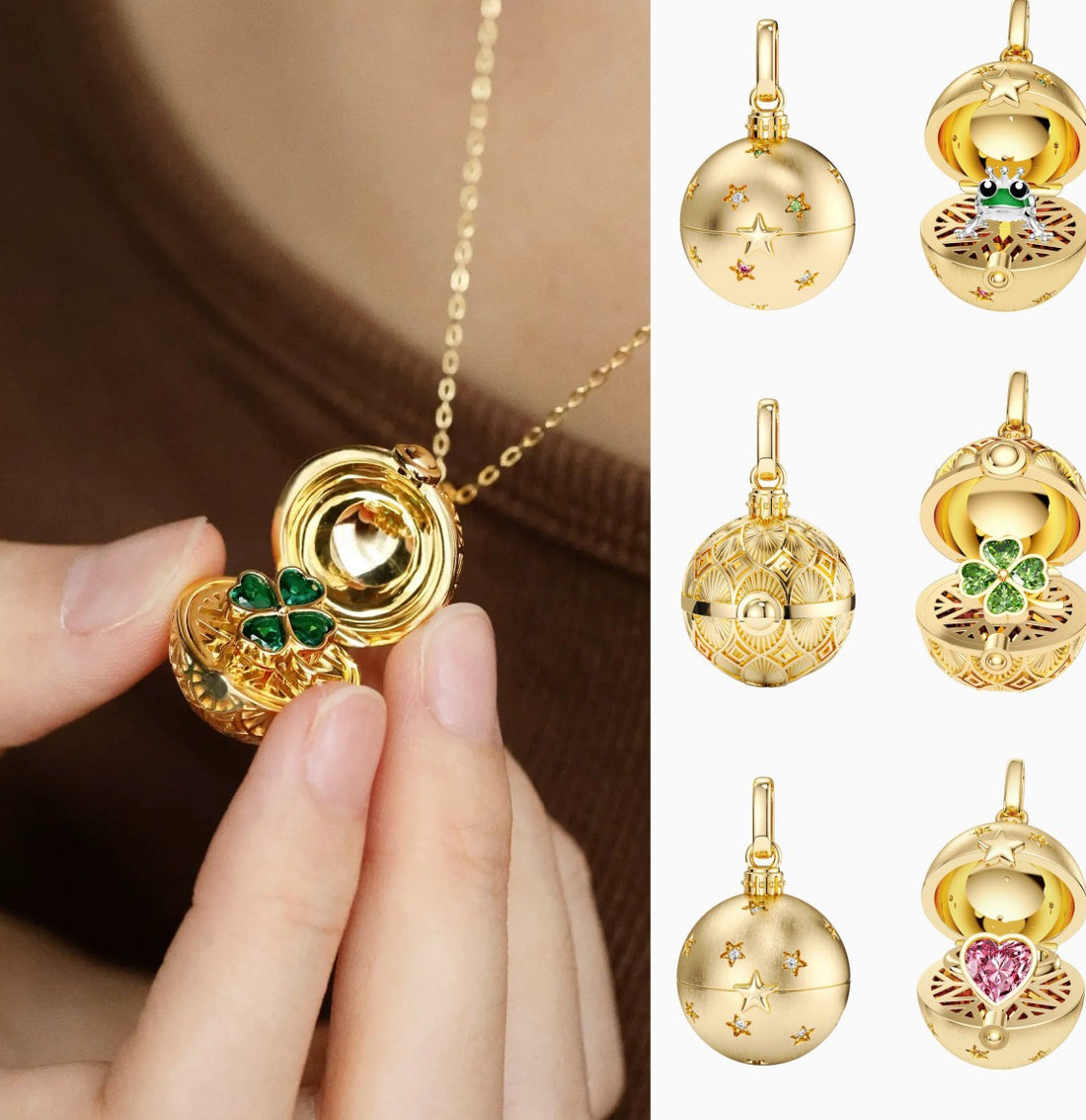 Kaedyn Retro Charm Locket [881LP9SZ]