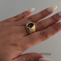 Kaleena Gemstone Open Ring
