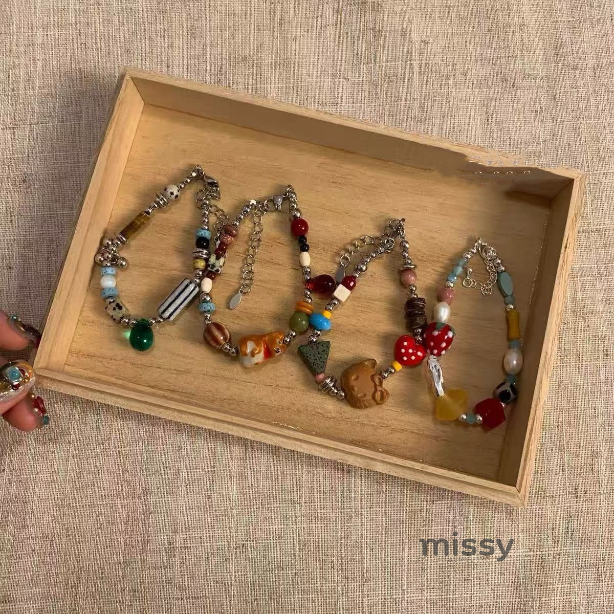 Kaliyah Natural Beaded Bracelets [T9YJATZB]