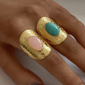 Kamari Open Natural Stone Ring
