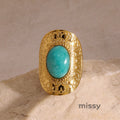 Kamari Open Natural Stone Ring