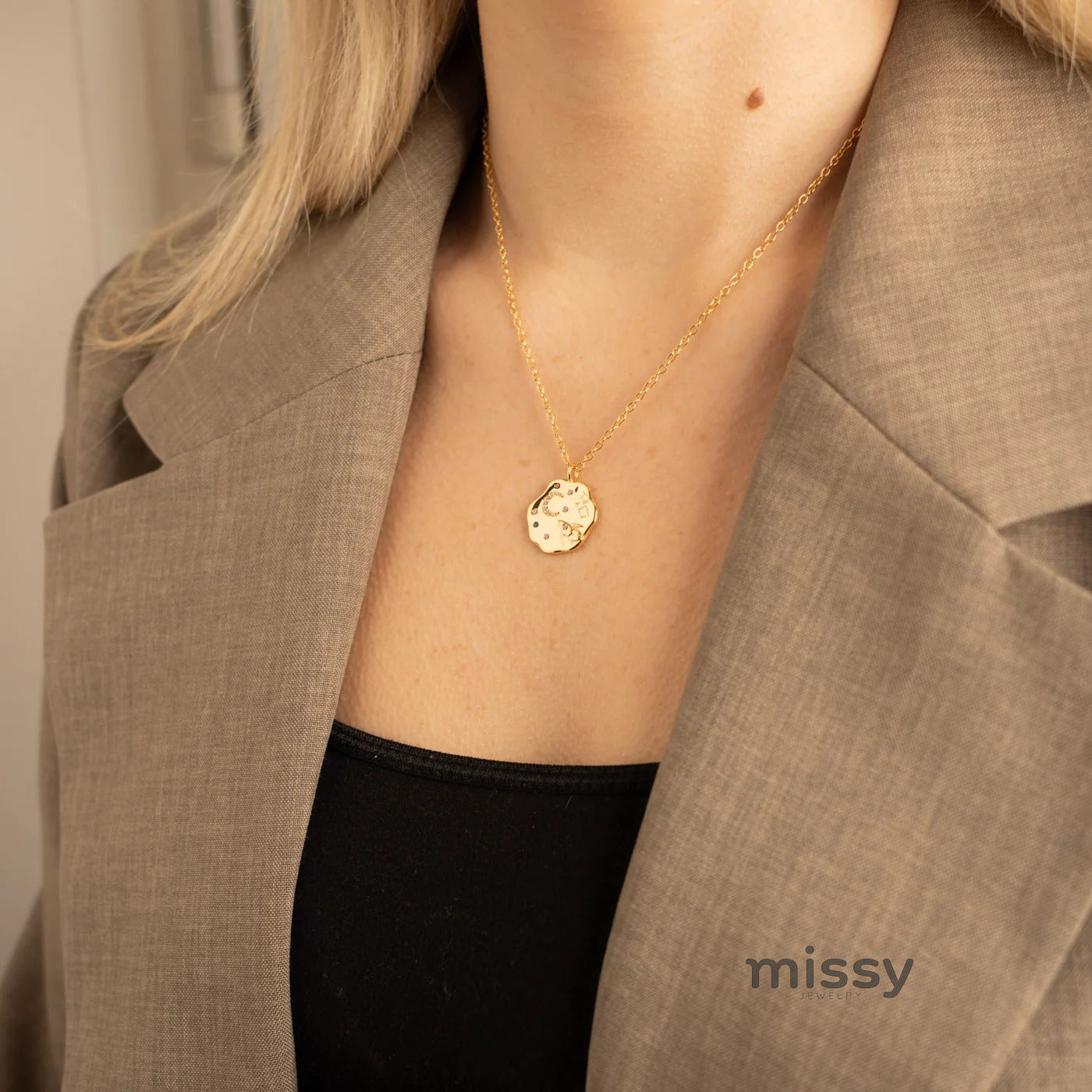 Kameryn Zircon Celestial Necklace [09KV264L]