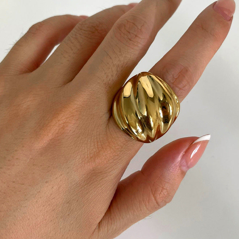 Kapri Layered Threaded Ring [DQTWVQOQ]