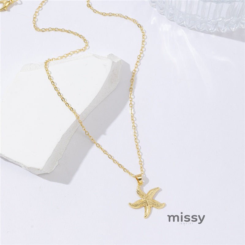 Karalynn Layered Starfish Necklace [D8K876RN]