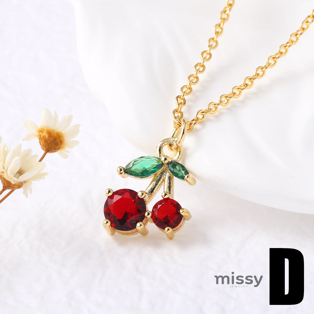 Karol Cherry Pendant Necklace [B1WN5R64]