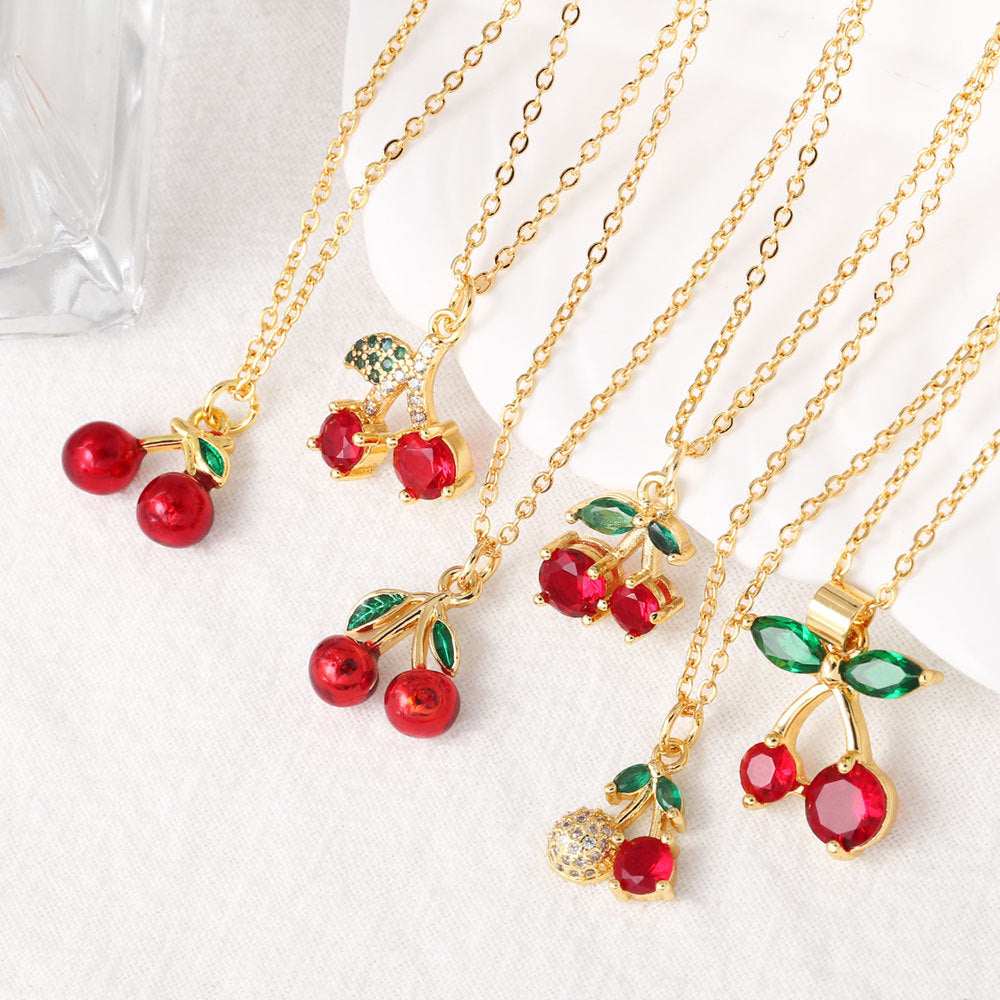 Karol Cherry Pendant Necklace [HNPAV8CF]