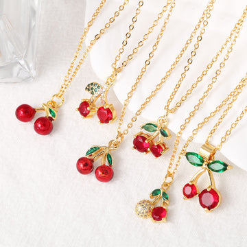Karol Cherry Pendant Necklace [HNPAV8CF]