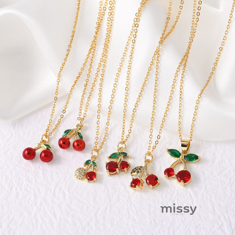 Karol Cherry Pendant Necklace [HNPAV8CF]