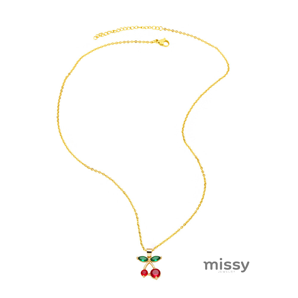 Karol Cherry Pendant Necklace [L4FT0ZCQ]