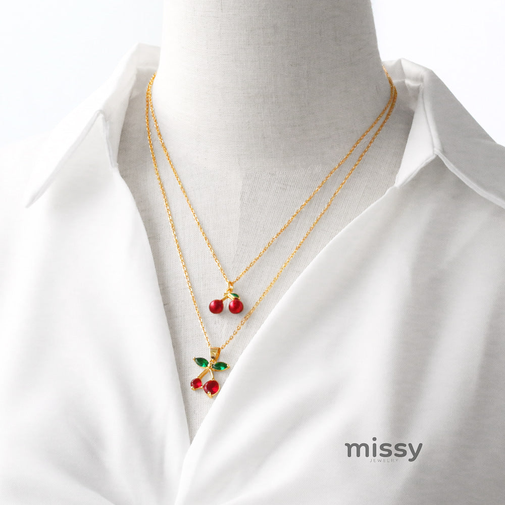 Karol Cherry Pendant Necklace [DF96YD8U]