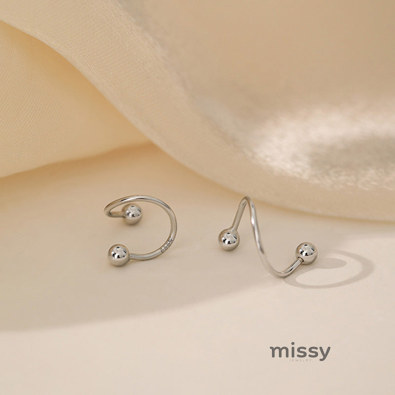 Karra Star Heart Cartilage Studs [U0Q7VB77]