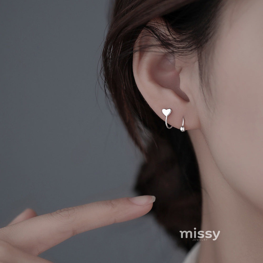 Karra Star Heart Cartilage Studs [042UZDAF]