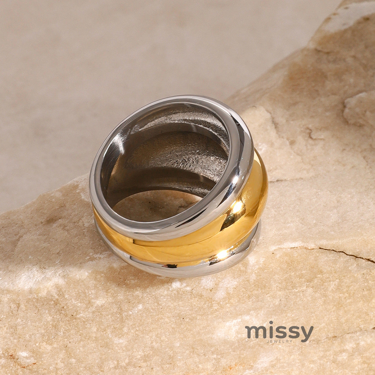 Karsen Two-Tone Band Ring