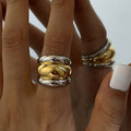 Karsen Two-Tone Band Ring