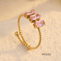 Karsyn Zircon Open Ring [SSF6GAJP]