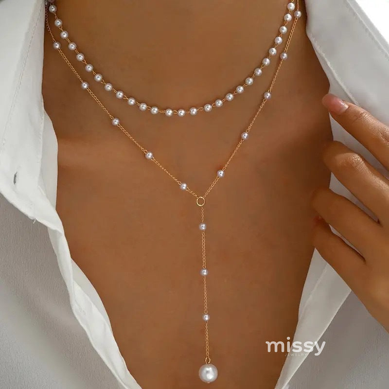 Karsynn Pearl Orb Charm Necklace [2WW6ZAUJ]