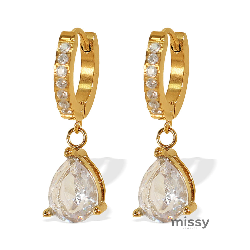 Kasia Zircon Interlocking Hoops [FO2JA33N]