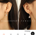 Kasia Zircon Interlocking Hoops [CWD3DODK]