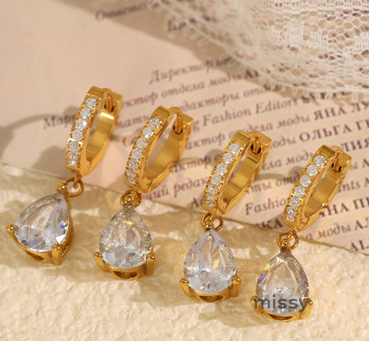 Kasia Zircon Interlocking Hoops [DTDTHSR3]